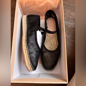 LOEFFLER RANDALL Black Espadrille Flats. Wore once